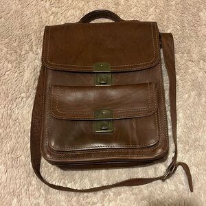 Original Ruitertassen brown leather crossbody briefcase satchel Bag